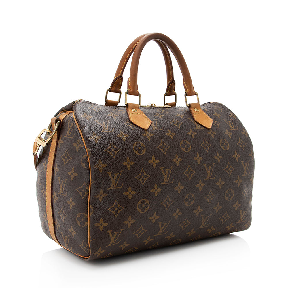 Louis Vuitton Monogram Canvas Speedy Bandouliere 30 Satchel (SHF-18685)