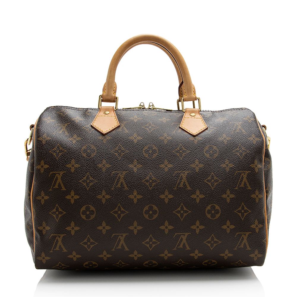 Louis Vuitton Monogram Canvas Speedy Bandouliere 30 Satchel (SHF-22058)
