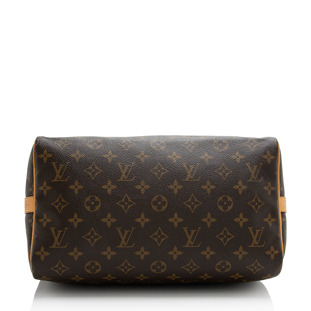 Louis Vuitton Monogram Canvas Speedy Bandouliere 30 Satchel (SHF-22058)