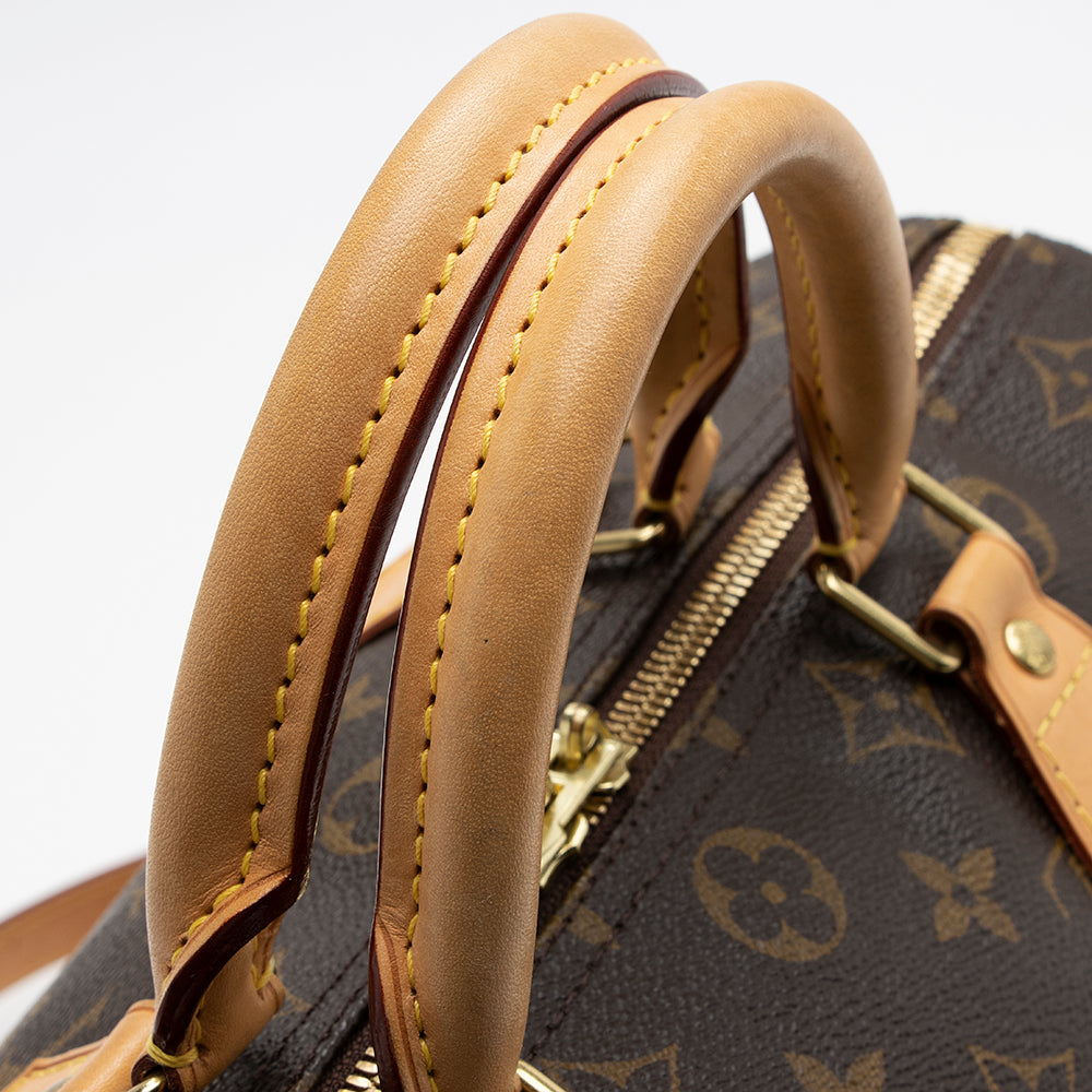 Louis Vuitton Monogram Canvas Speedy Bandouliere 30 Satchel (SHF-22058)