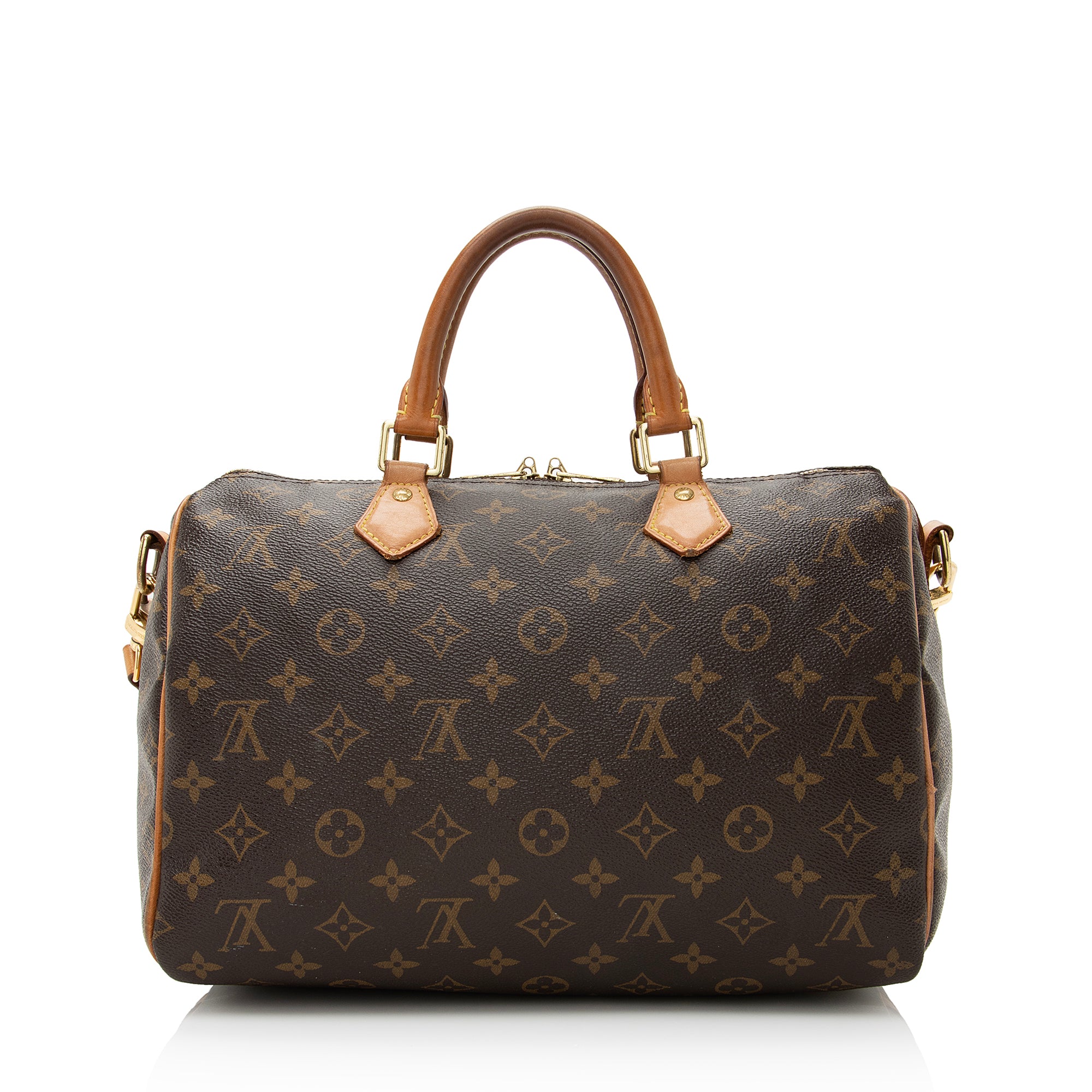 Louis Vuitton Monogram Canvas Speedy Bandouliere 30 Satchel (SHF-22714)