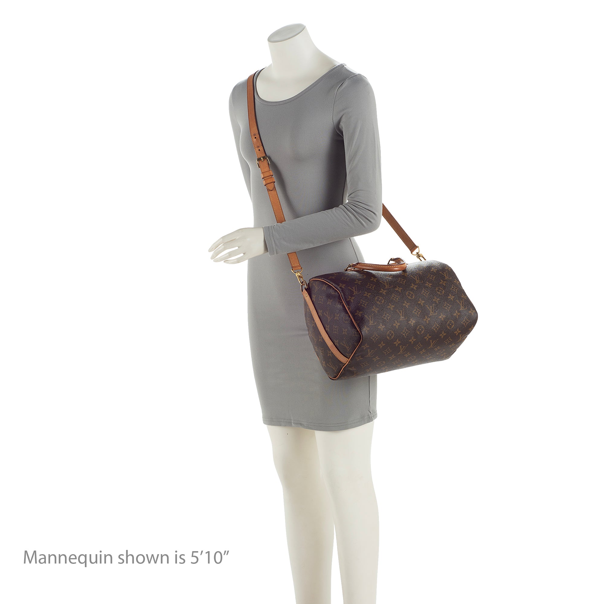 Louis Vuitton Monogram Canvas Speedy Bandouliere 30 Satchel (SHF-22714)