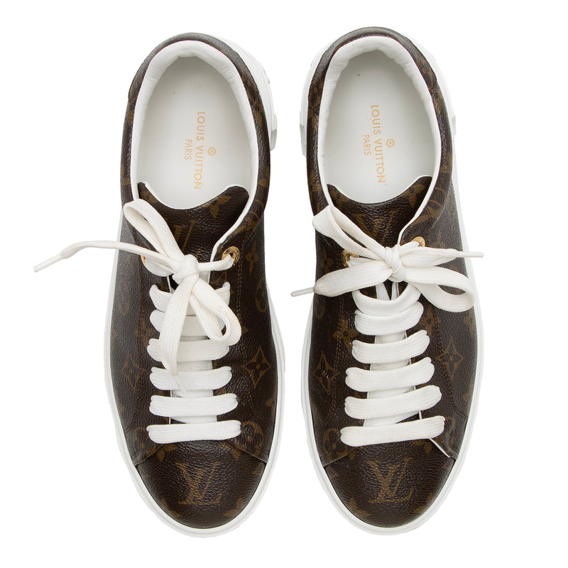 Louis Vuitton Monogram Canvas Time Out Sneakers - Size 9.5 / 39.5 (SHF –  LuxeDH