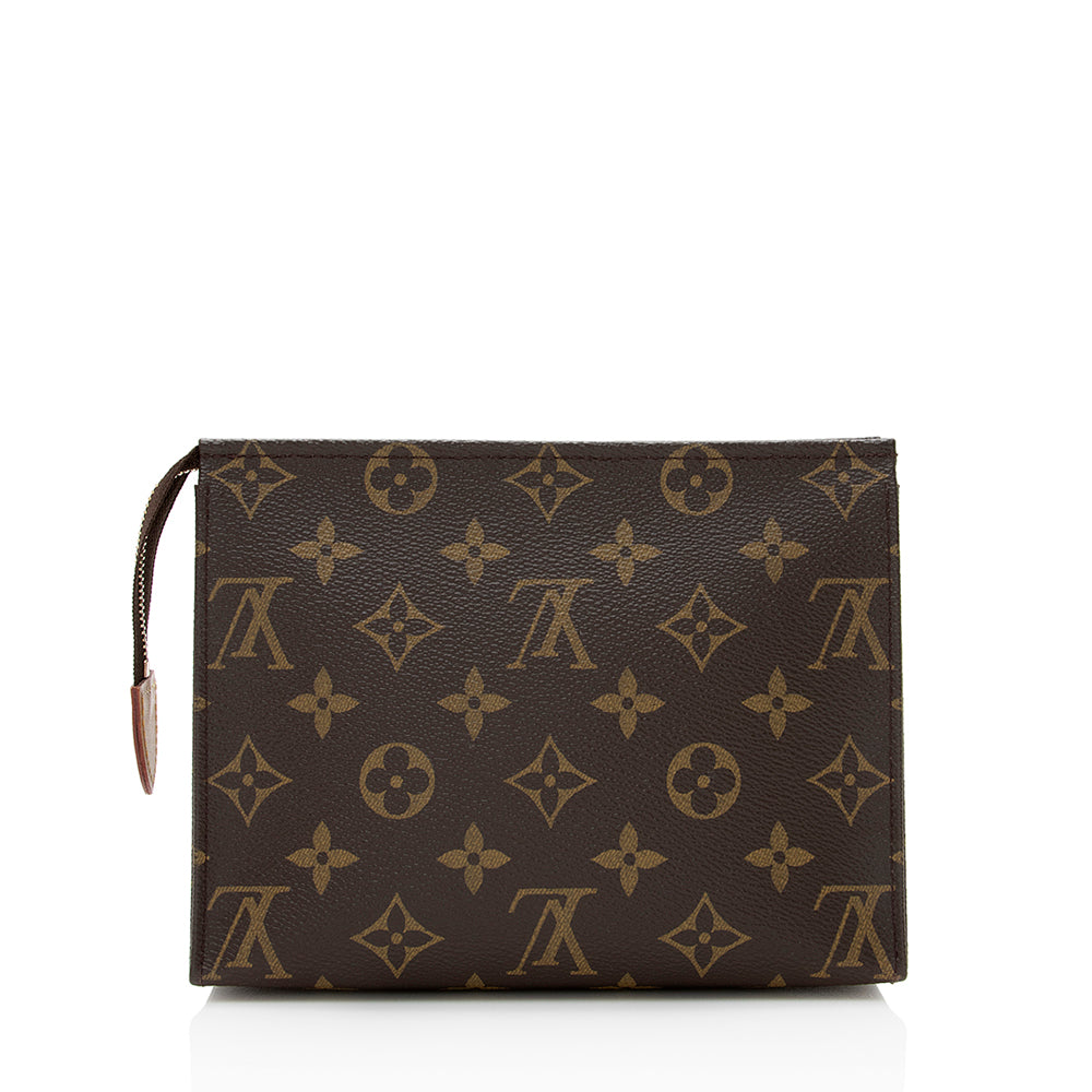 Louis Vuitton Monogram Canvas Toiletry Pouch 19 (SHF-21056)