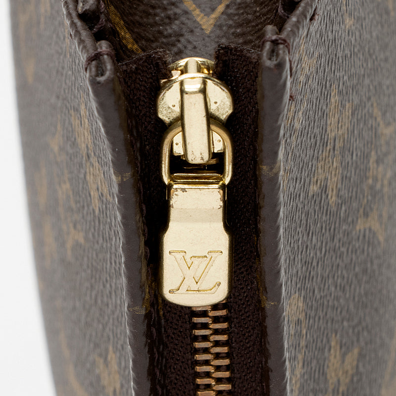 Authentic Louis Vuitton Monogram Accessories Brown Toiletry Pouch Bag  #19154
