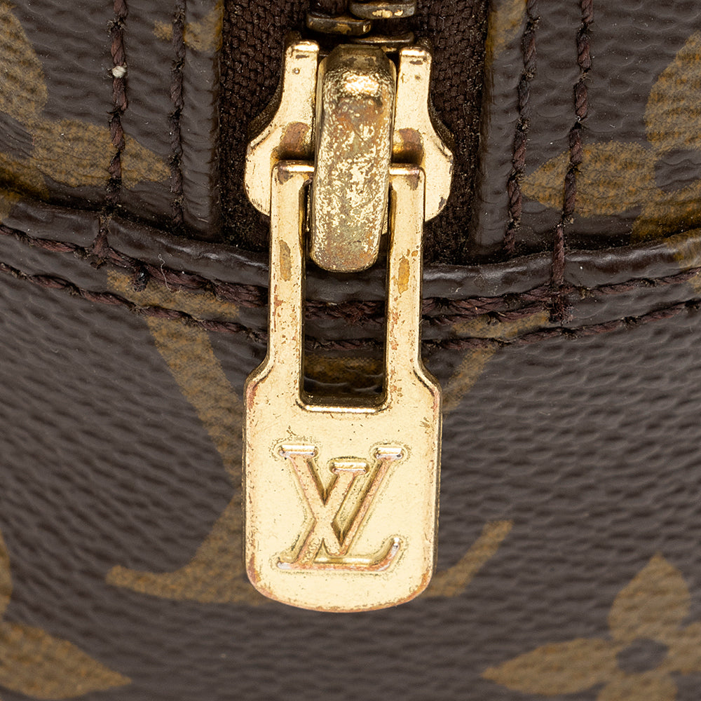 Louis Vuitton Vintage Monogram Canvas Trousse Toiletry Pouch 28 (SHF-20353)