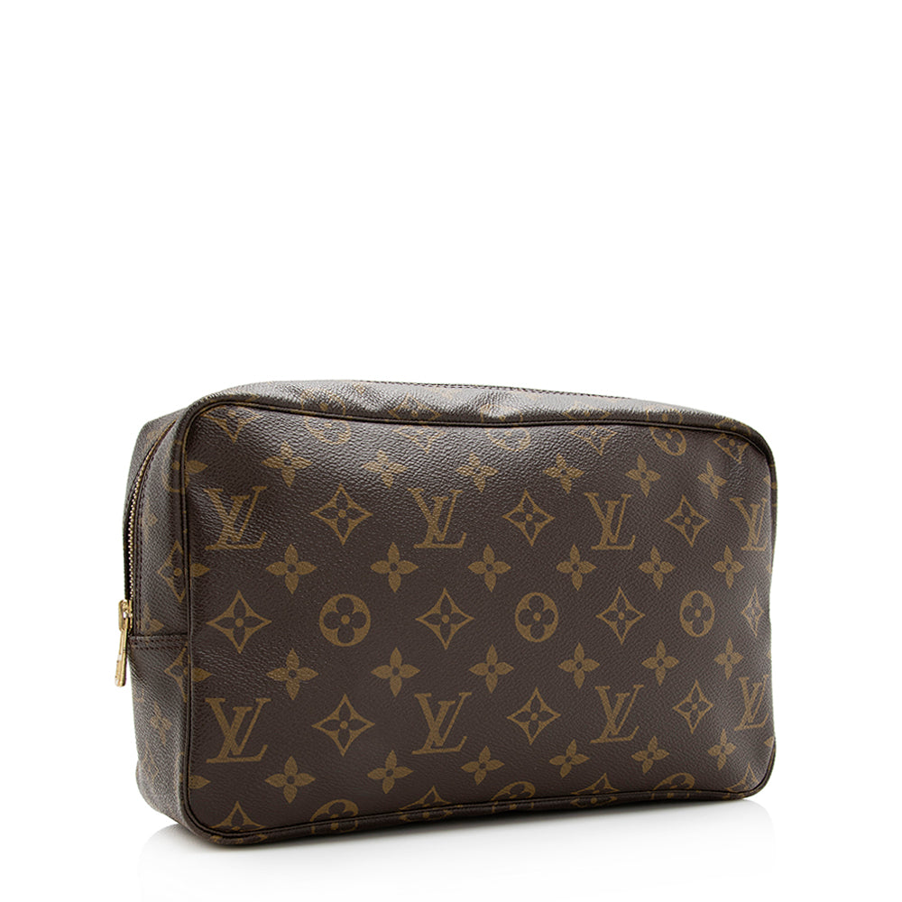 Louis Vuitton Vintage Monogram Canvas Trousse Toiletry Pouch 28 (SHF-20353)