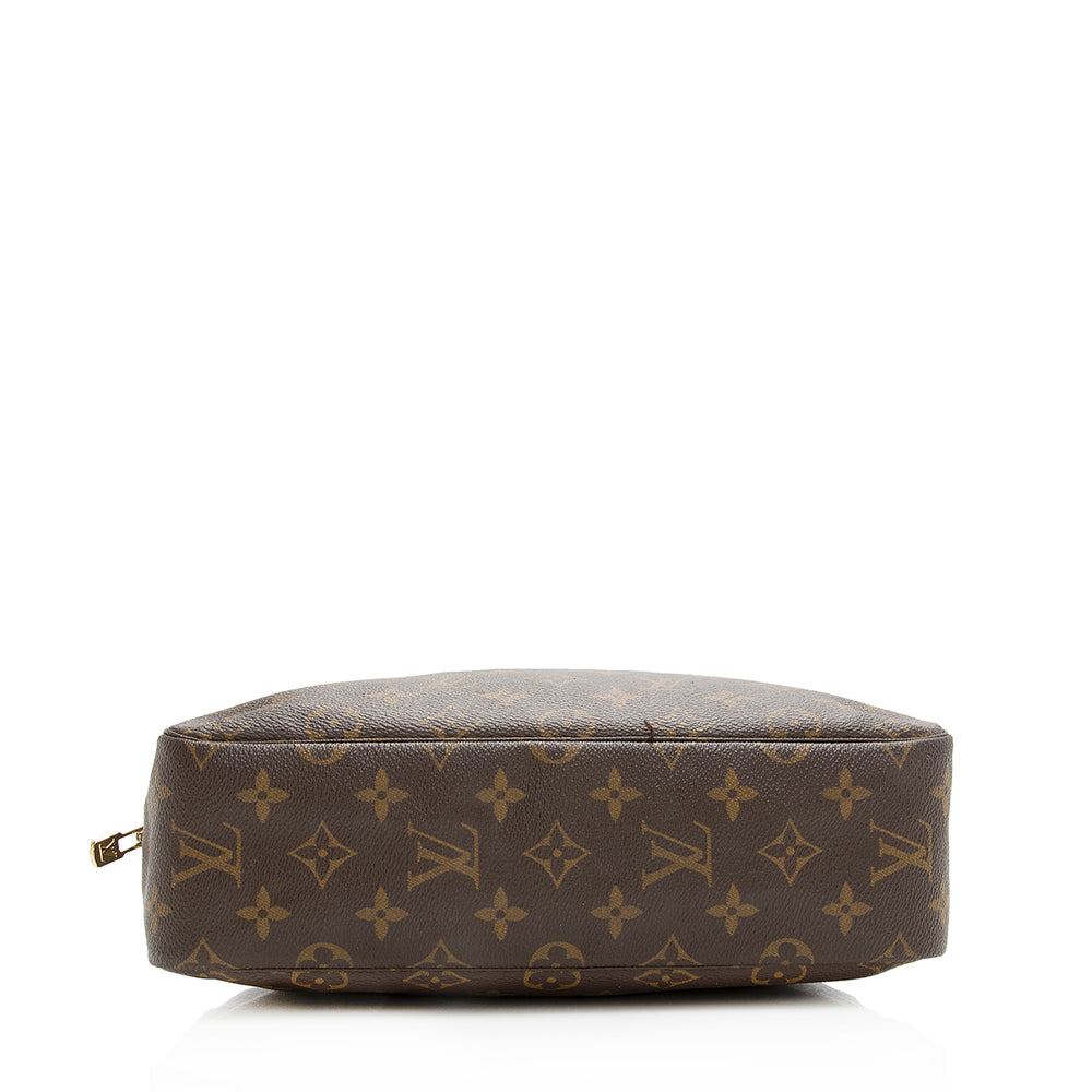 Louis Vuitton Vintage Monogram Canvas Trousse Toiletry Pouch 28 (SHF-20361)