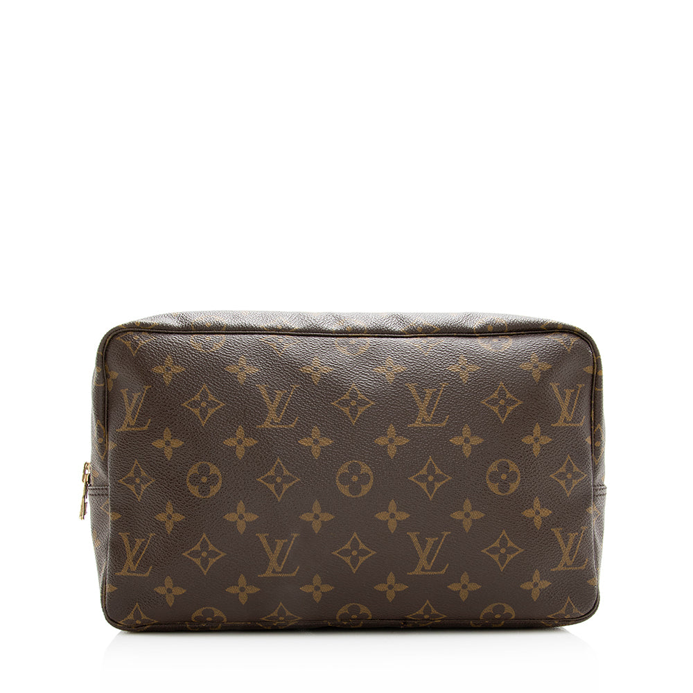 Louis Vuitton Vintage Monogram Canvas Trousse Toiletry Pouch 28 (SHF-20361)