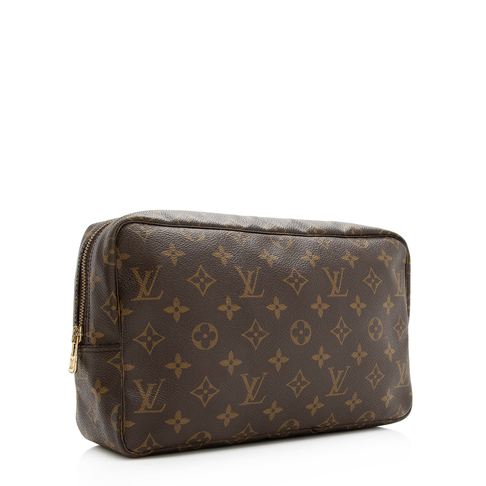 Louis Vuitton Vintage Monogram Canvas Trousse Toiletry Pouch 28 (SHF-20361)