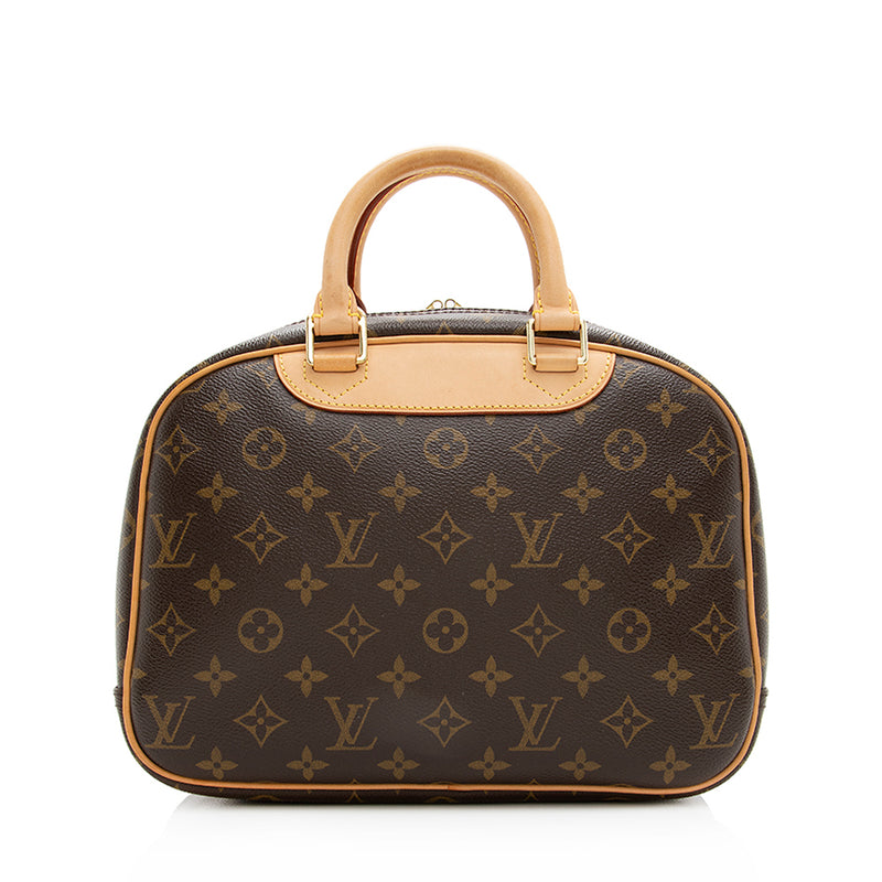 Trouville leather crossbody bag Louis Vuitton Brown in Leather