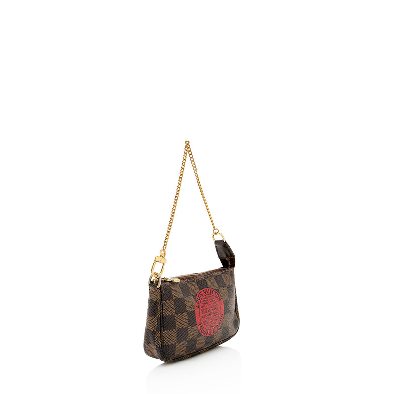 Louis Vuitton Damier Ebene Trunks & Bags Mini Pochette Accessoires (SHF-13813)