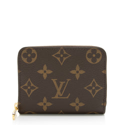 Louis Vuitton Monogram Canvas Zippy Coin Wallet (SHF-23845)