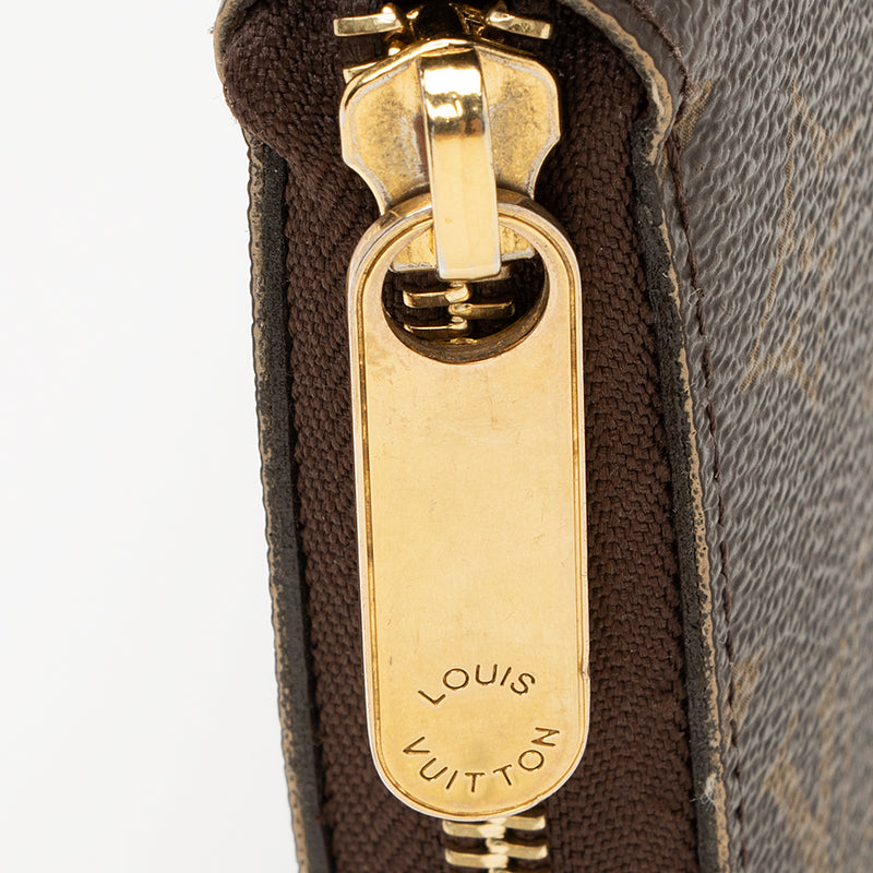 Louis Vuitton Monogram Canvas Zippy Wallet (SHF-21989)