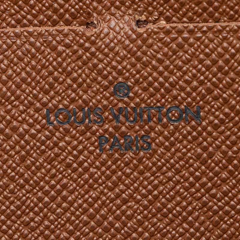 Louis Vuitton Monogram Canvas Zippy Wallet (SHF-21989)