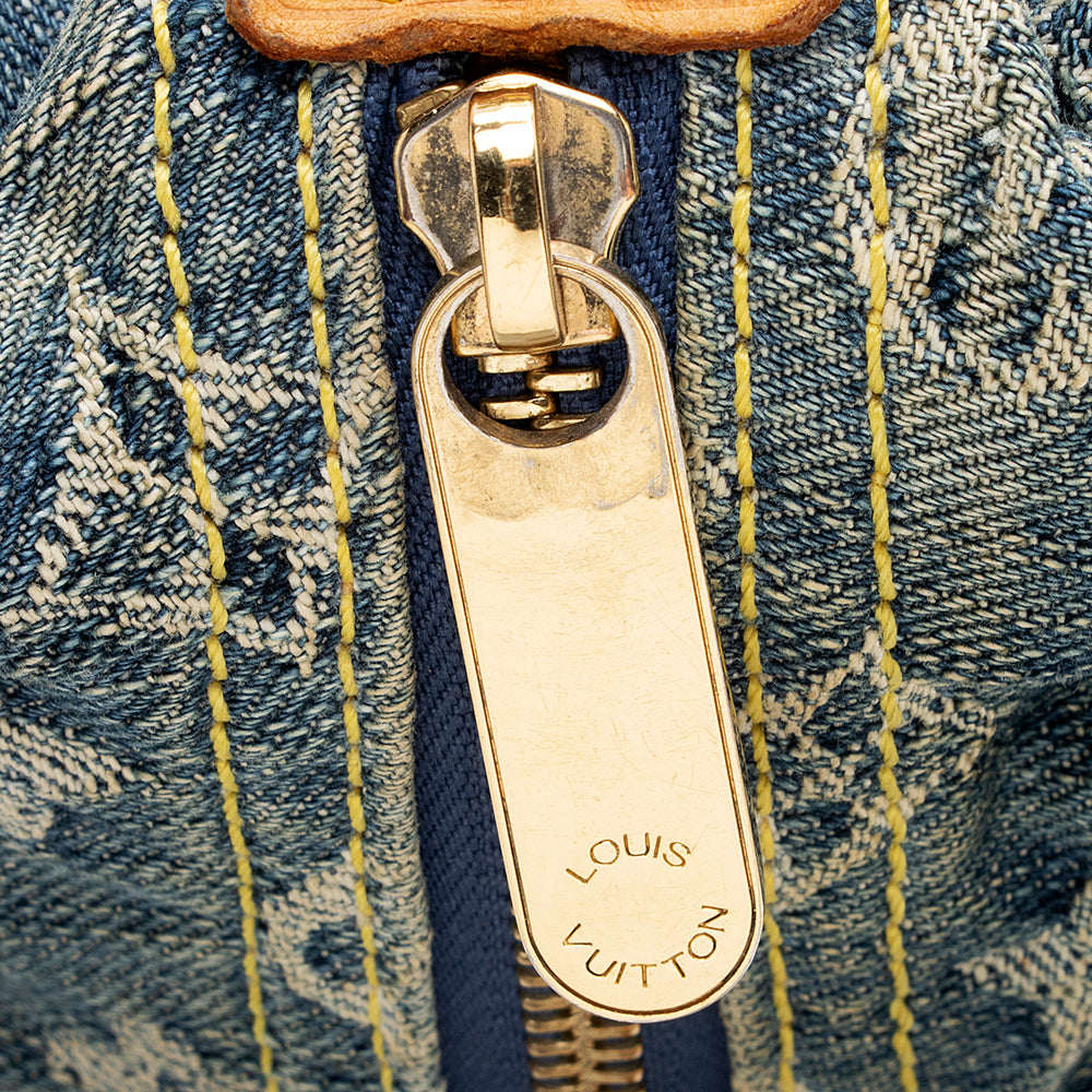 Louis Vuitton Monogram Denim Baggy GM Shoulder Bag (SHF-21643)