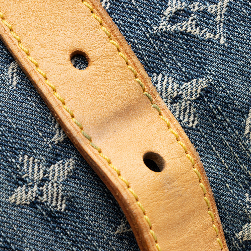 Louis Vuitton Monogram Denim Baggy GM Shoulder Bag (SHF-21643)