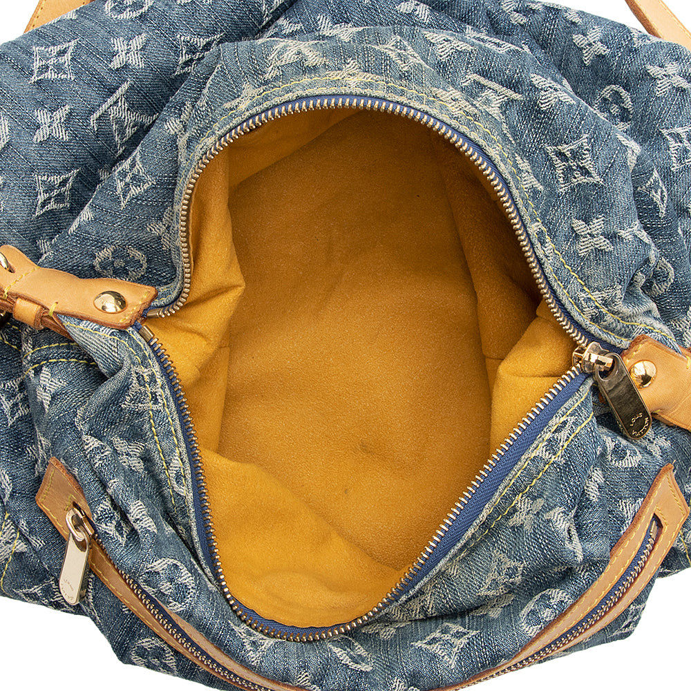 Louis Vuitton Monogram Denim Baggy GM Shoulder Bag (SHF-21643)