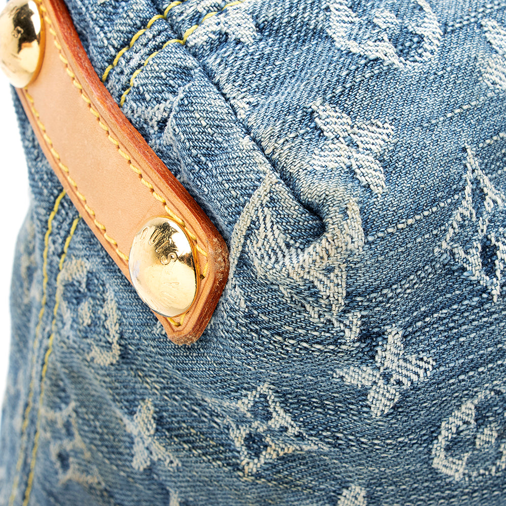 Louis Vuitton Monogram Denim Baggy PM Shoulder Bag (SHF-20300)