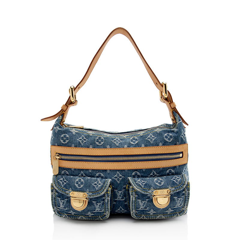 Louis Vuitton - Authenticated Clutch Bag - Denim - Jeans Blue for Women, Very Good Condition