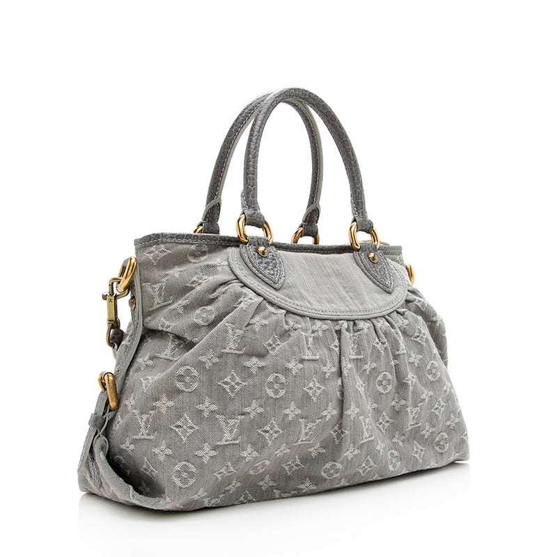 Louis Vuitton, Bags, Vintage Louis Vuitton Black Denim Monogram Neo Cabby  Mm Bag