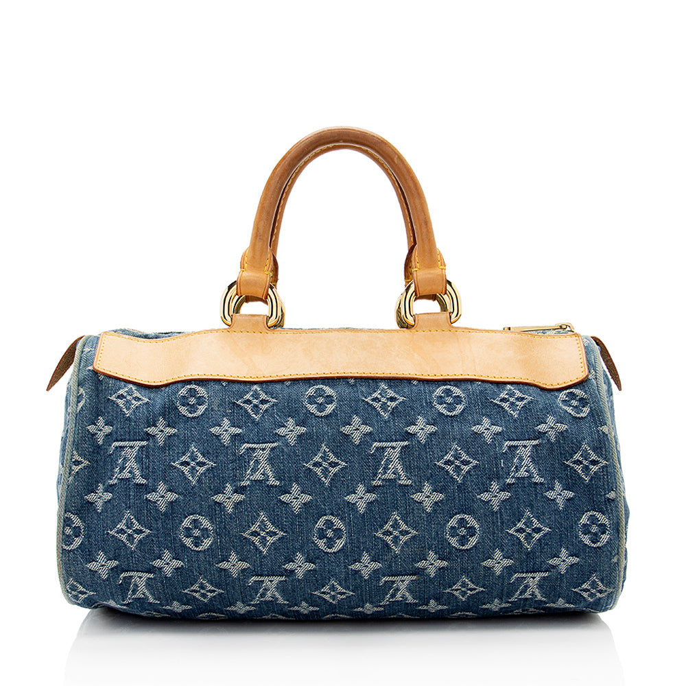 Louis Vuitton Monogram Denim Neo Speedy Satchel - FINAL SALE (SHF-20203)