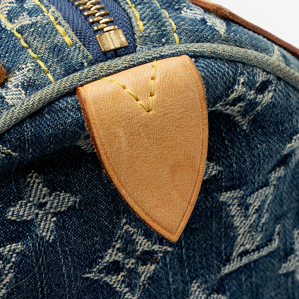 Louis Vuitton Monogram Denim Neo Speedy Satchel - FINAL SALE (SHF-20203)