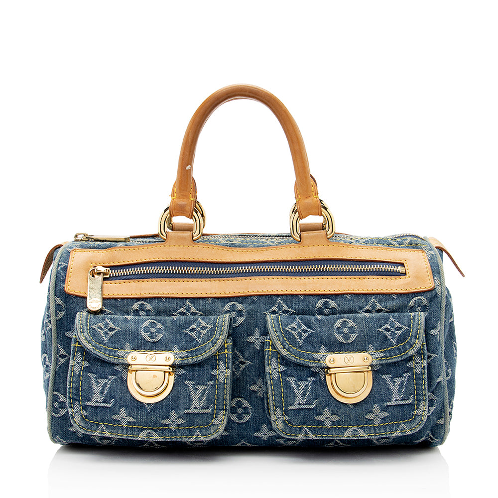 Louis Vuitton Monogram Denim Neo Speedy Satchel - FINAL SALE (SHF-20203)