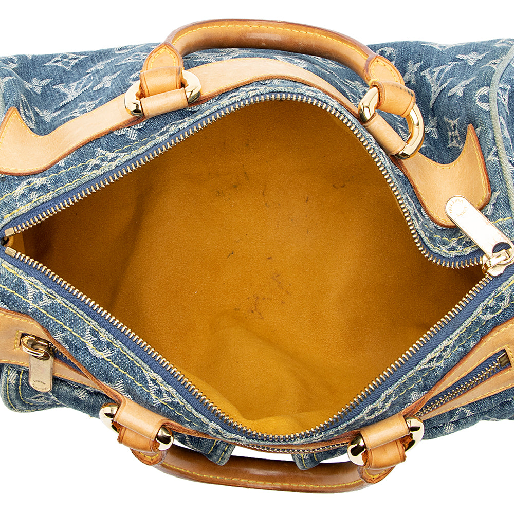 Louis Vuitton Monogram Denim Neo Speedy Satchel - FINAL SALE (SHF-20203)