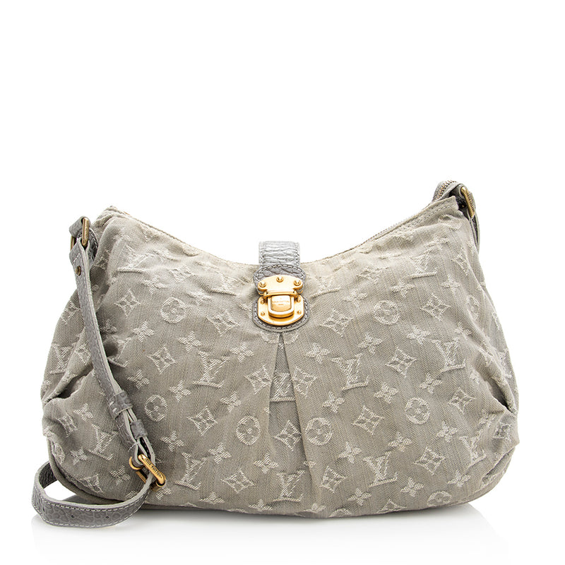 Louis Vuitton Monogram Denim Slightly Shoulder Bag (SHF-20212