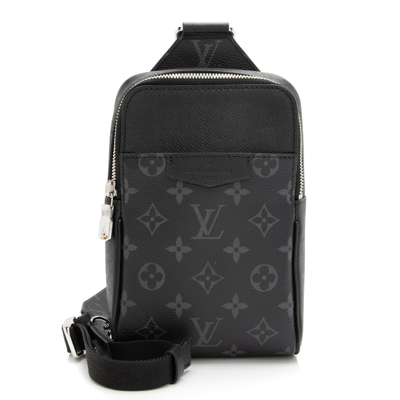 Louis Vuitton - Authenticated Avenue Sling Bag - Leather Black for Men, Very Good Condition