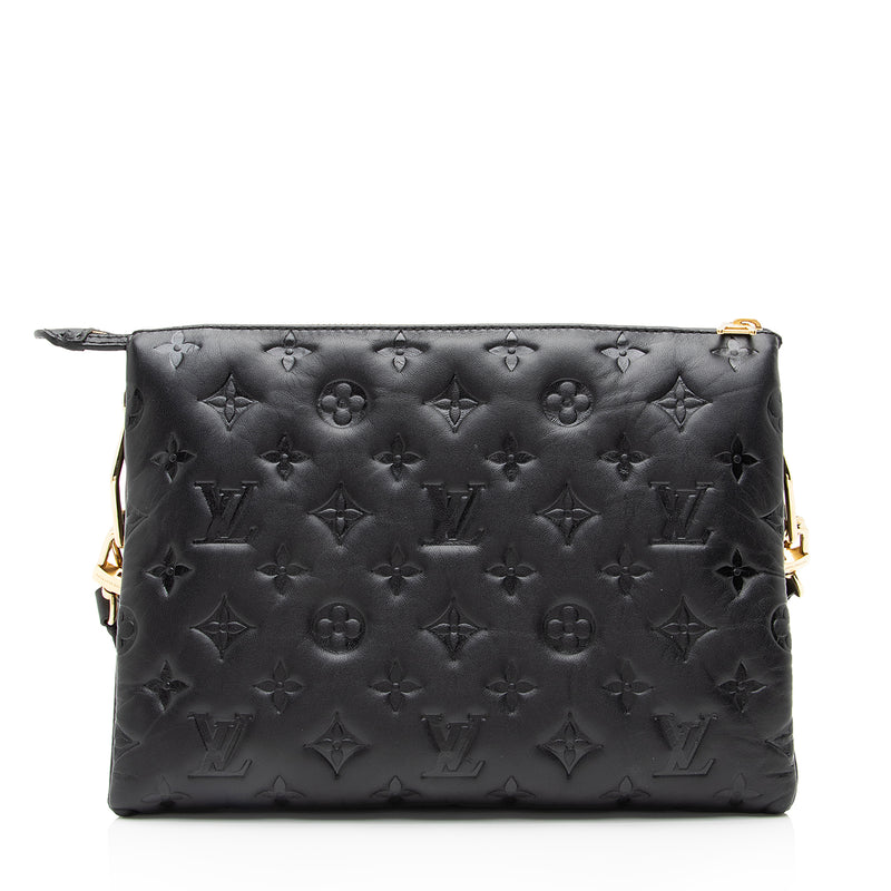 louis vuitton embossed leather bag