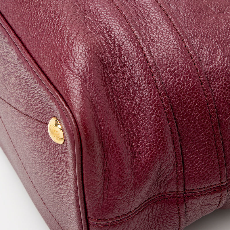Louis Vuitton Monogram Empreinte Citadine PM Tote Bag Red
