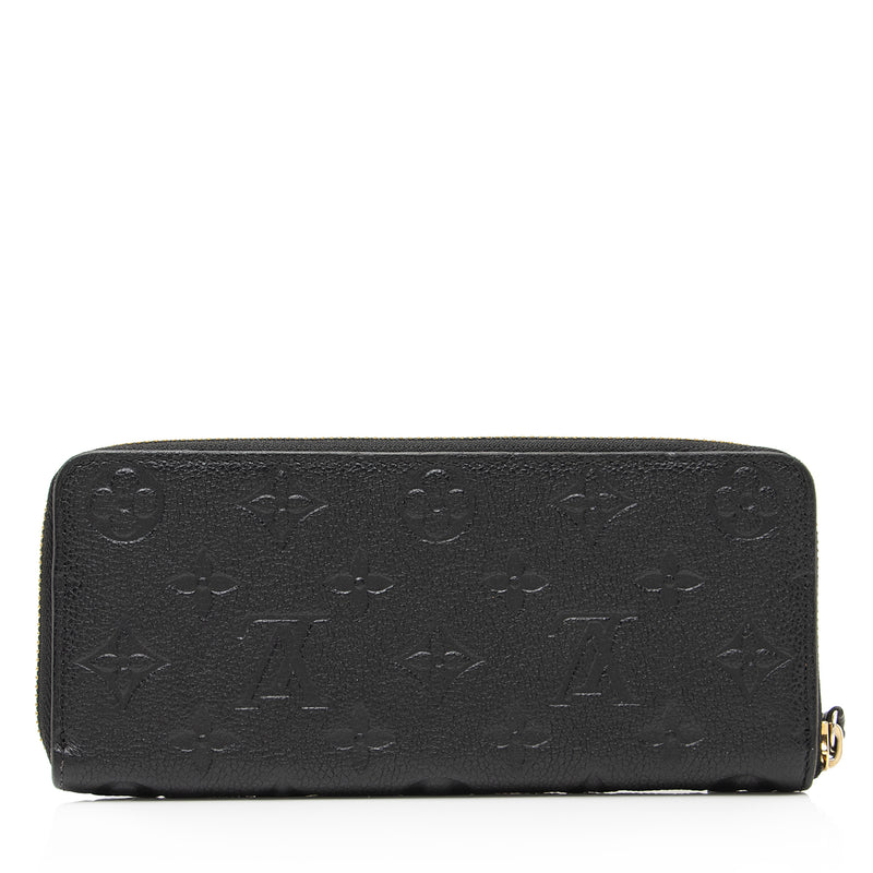 Louis Vuitton Monogram Empreinte Clemence Wallet (SHF-23934)