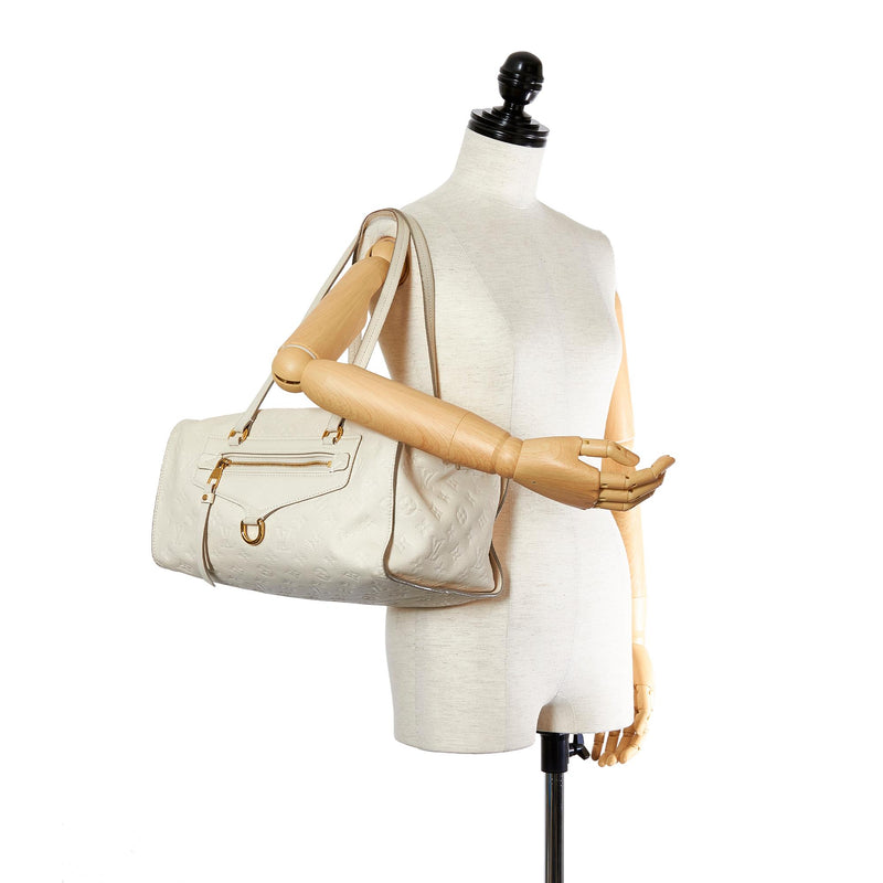 Louis Vuitton, Bags, Authentic Louis Vuitton White Monogram Empreinte  Leather Inspiree Bag
