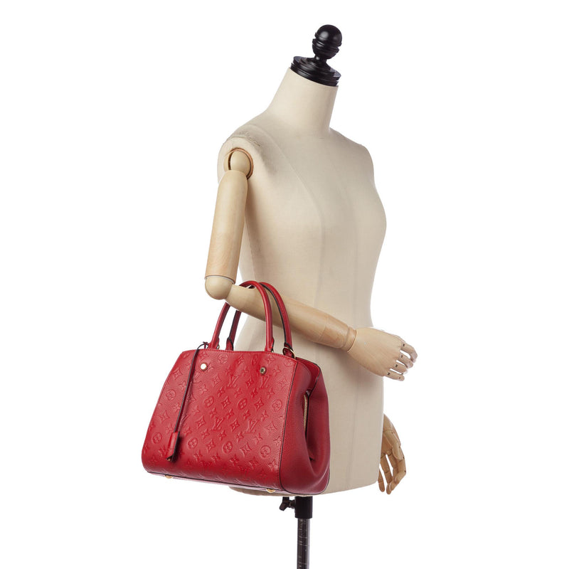 Louis Vuitton Dahlia Monogram Empreinte Leather Montaigne Bb Bag