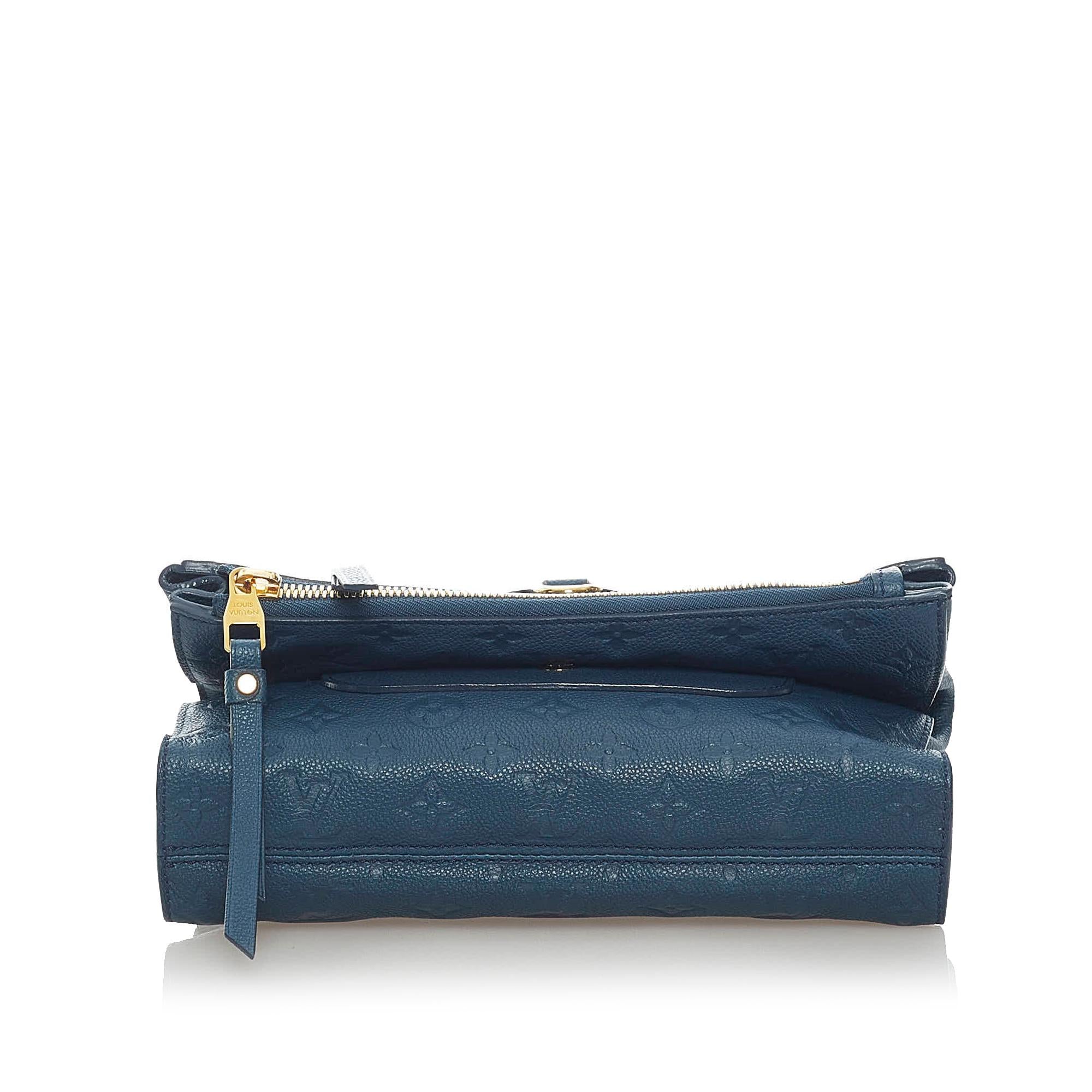 Louis Vuitton Monogram Empreinte Petillante Bleu Infini (SHG-34795)