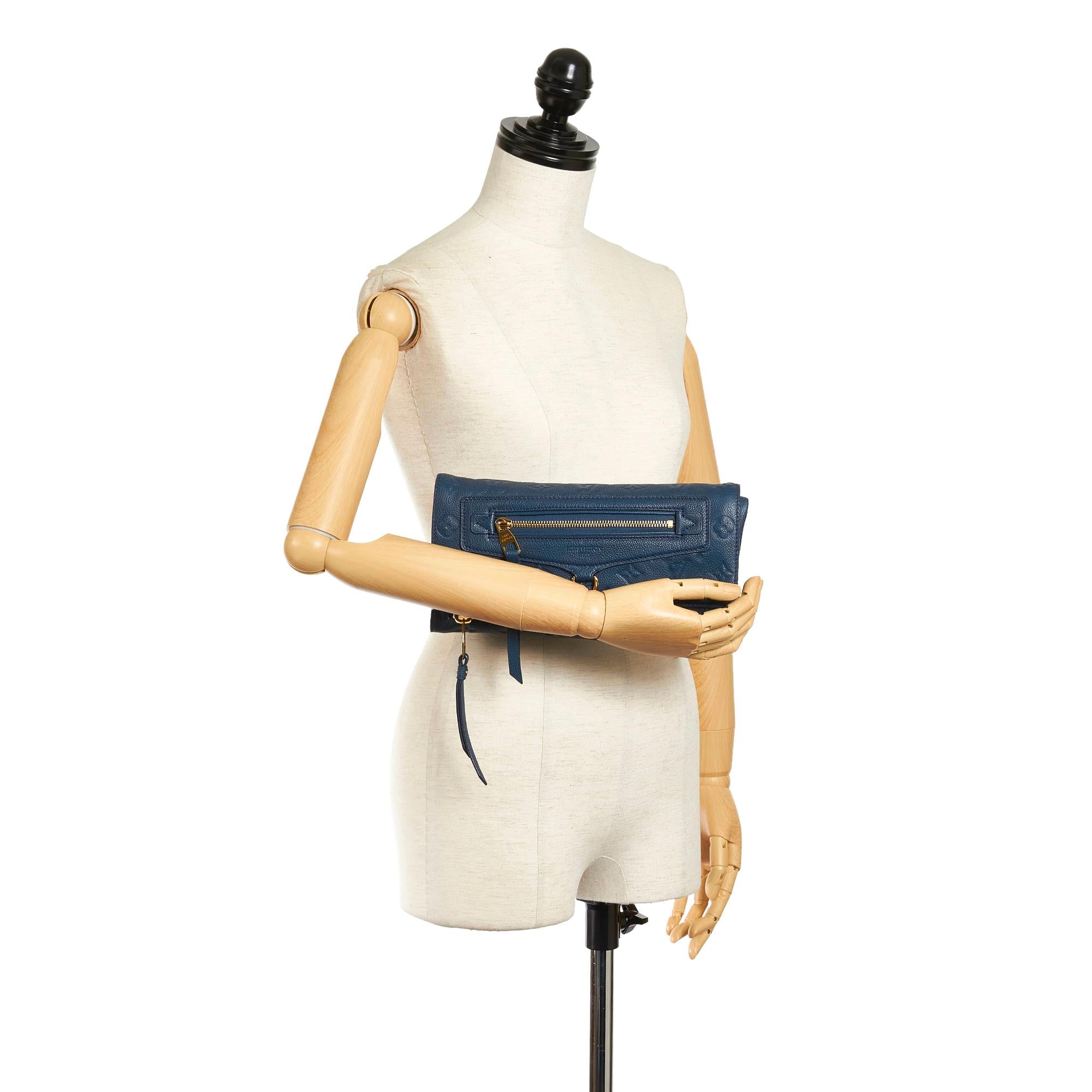 Louis Vuitton Monogram Empreinte Petillante Bleu Infini (SHG-34795)