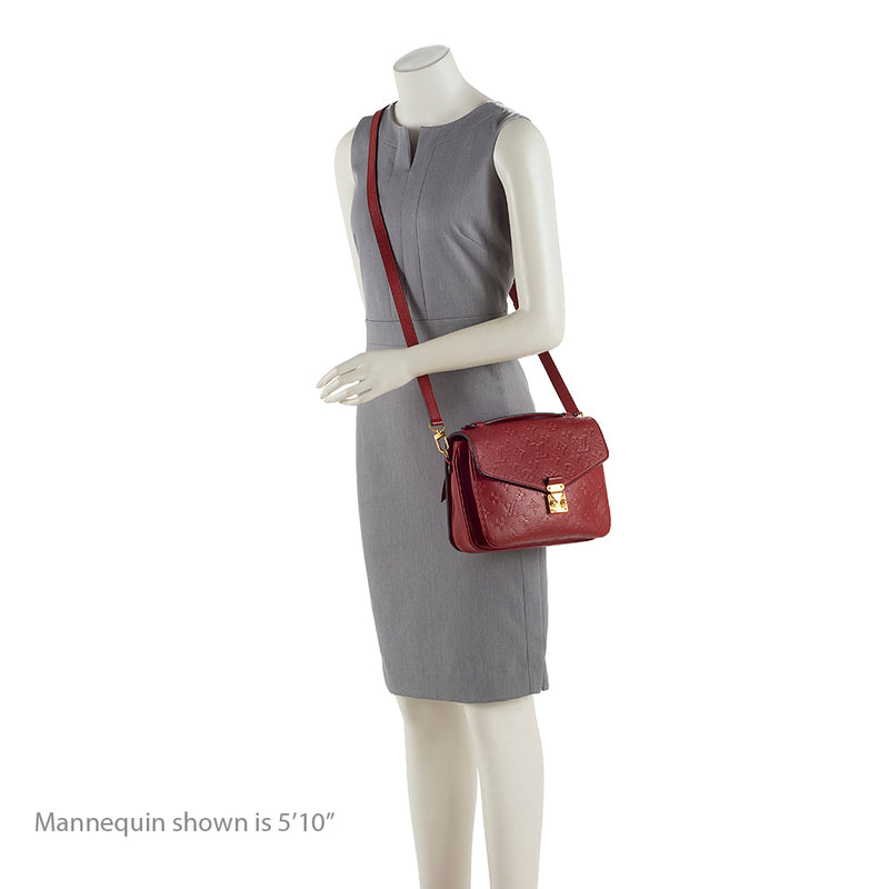 Louis Vuitton Monogram Empreinte Marine Rouge Pochette Metis Bag