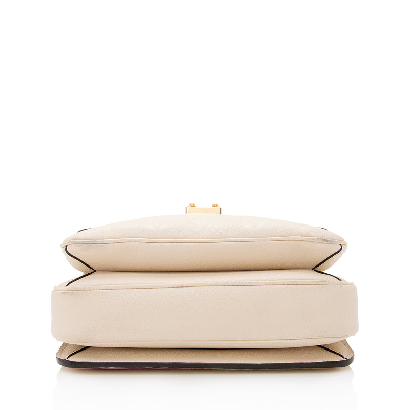 Louis Vuitton Nude Patent Leather Pochette Shoulder Bag