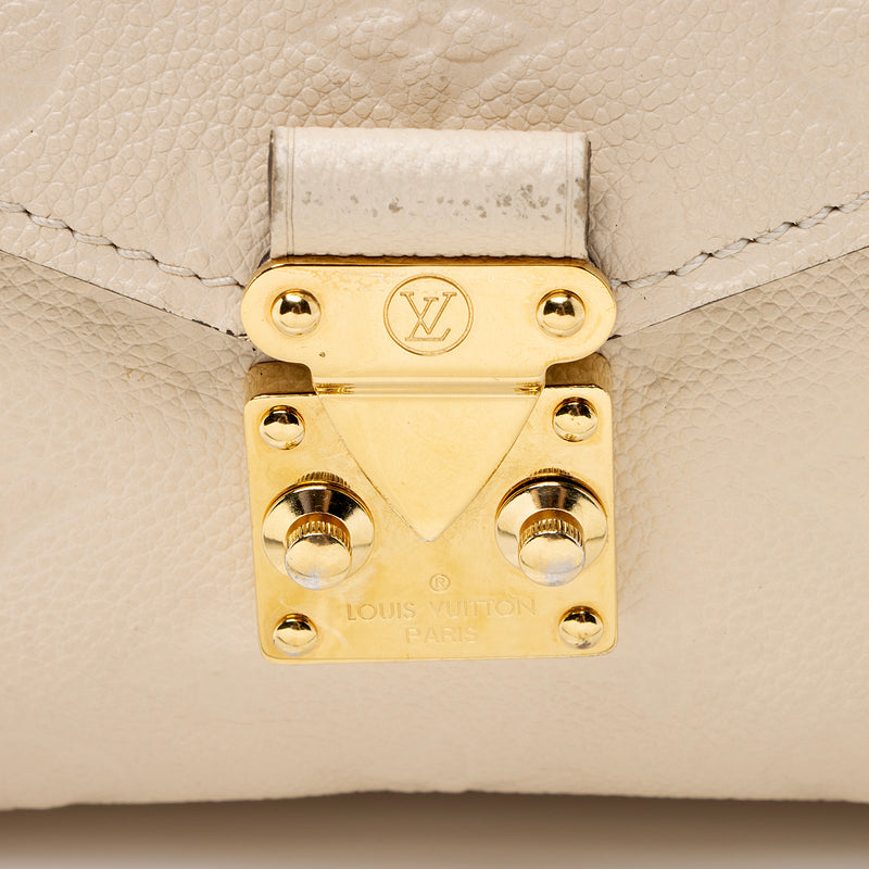 Louis Vuitton Beige/Rose Cream Monogram Empreinte Pochette Metis