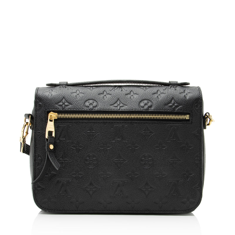 Louis Vuitton Pochette Metis Black Monogram Empreinte Leather - A