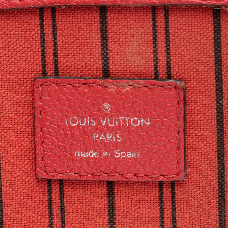 Louis Vuitton Monogram Empreinte Pont-Neuf MM Satchel - FINAL SALE (SHF-17152)