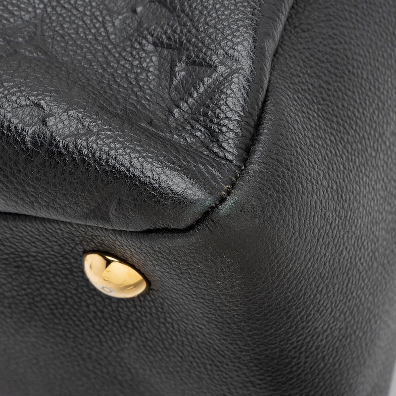 LV Ponthieu PM Empreinte Leather Shoulder Bag Black