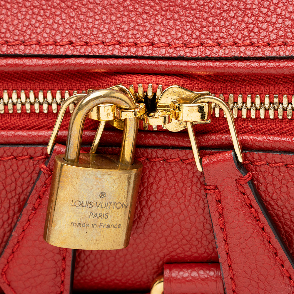 Louis Vuitton Monogram Empreinte Speedy Bandouliere 25 Satchel (SHF-15020)
