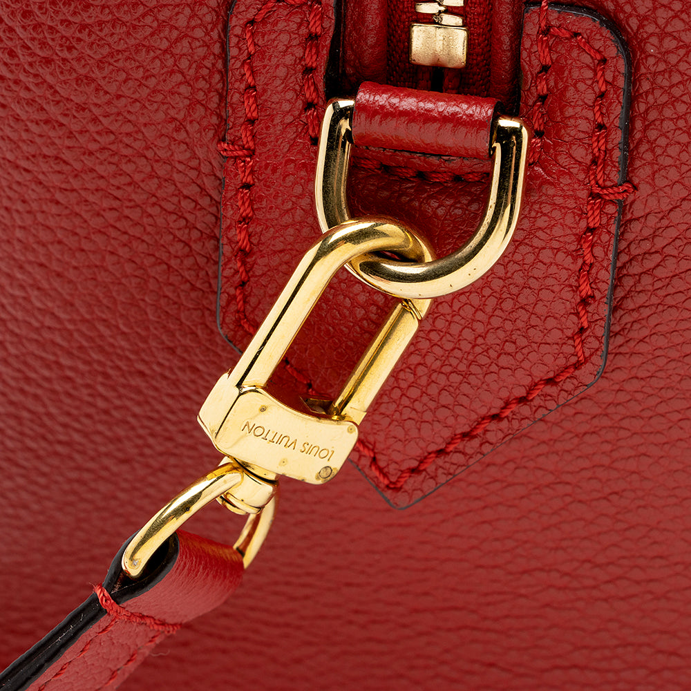 Louis Vuitton Monogram Empreinte Speedy Bandouliere 25 Satchel (SHF-15020)