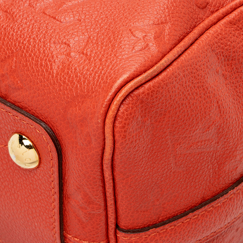 Red Louis Vuitton Monogram Empreinte Speedy Bandouliere 25 Satchel