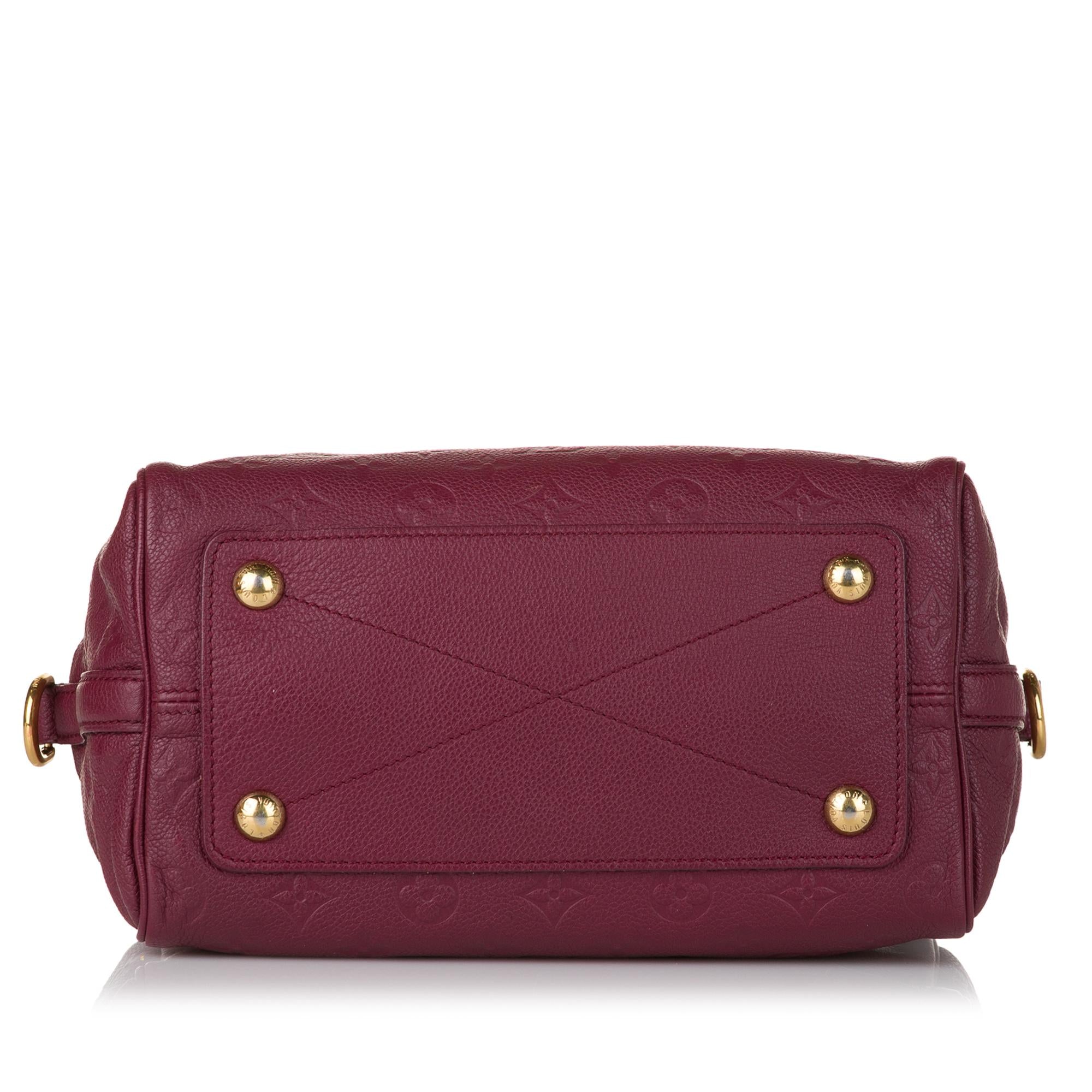 Louis Vuitton Monogram Empreinte Speedy Bandouliere 25 (SHG-32623)