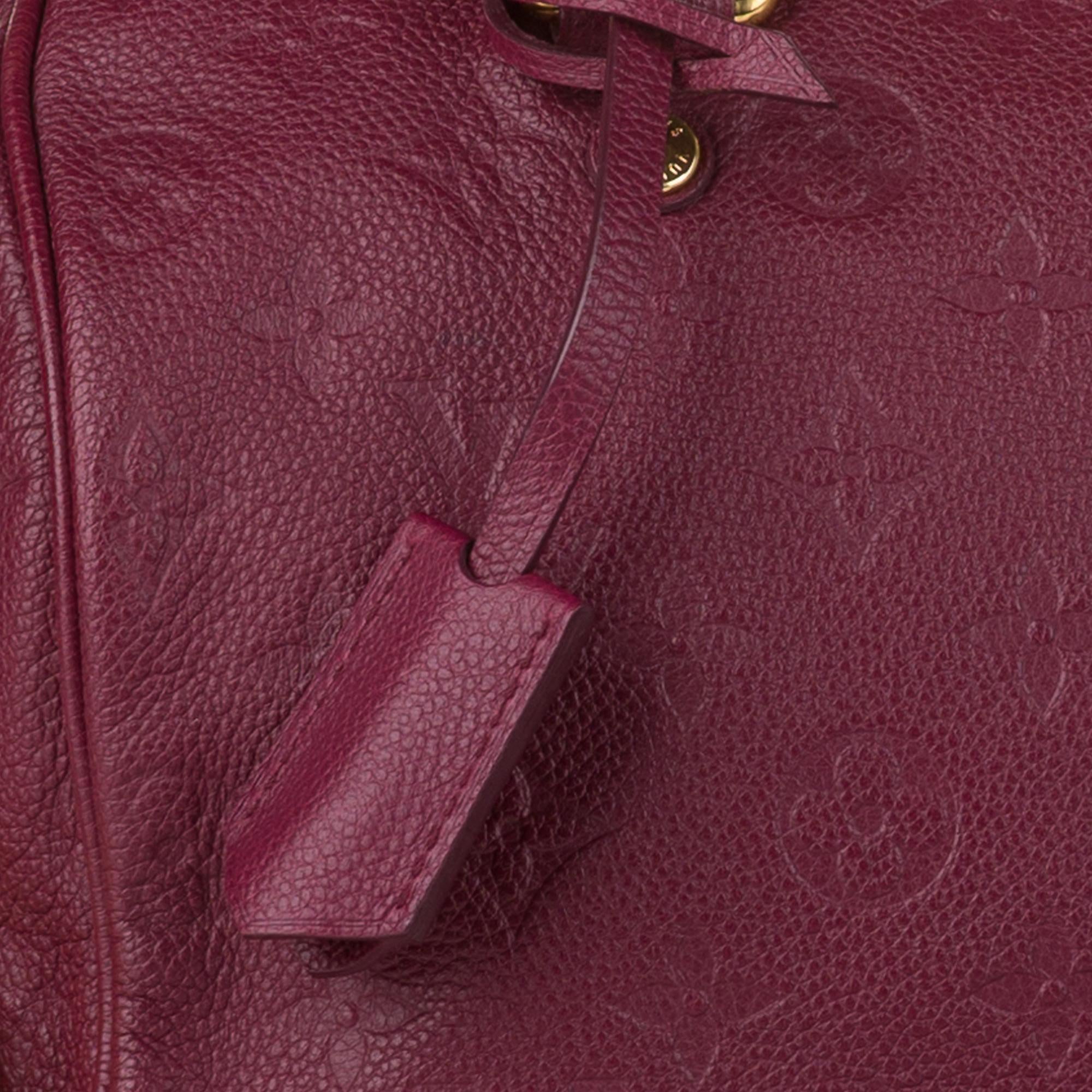 Louis Vuitton Monogram Empreinte Speedy Bandouliere 25 (SHG-32623)