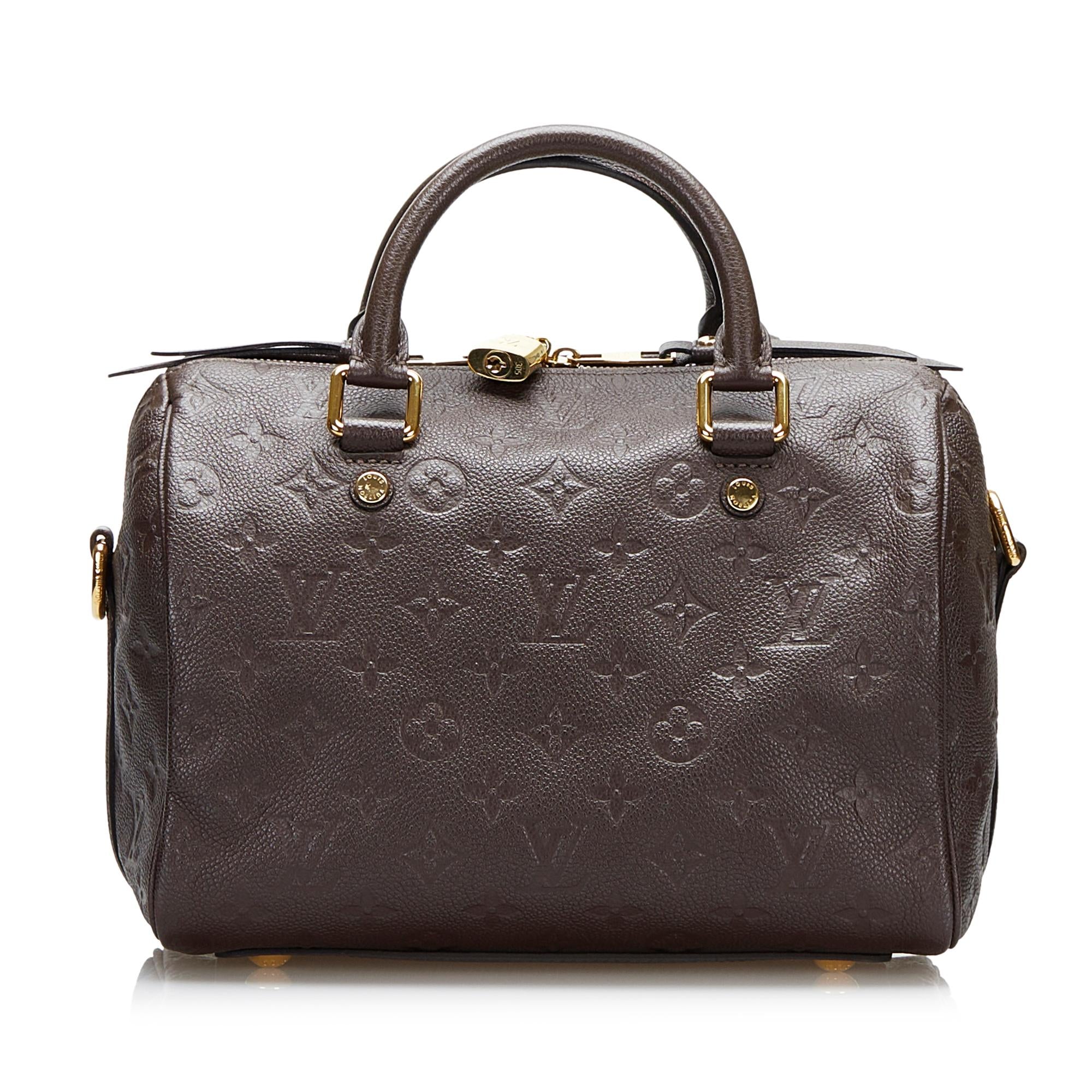 Louis Vuitton Monogram Empreinte Speedy Bandouliere 25 (SHG-5xN2SW)